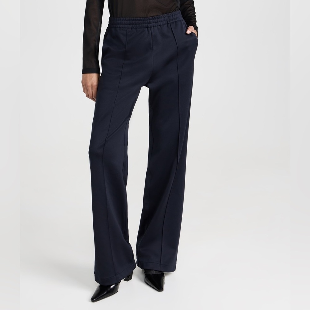Tibi Navy Active Knit Scottie Jogger
